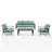Mosier 5 - Person Patio Conversation Set with Cushions-1117327413-1117327414