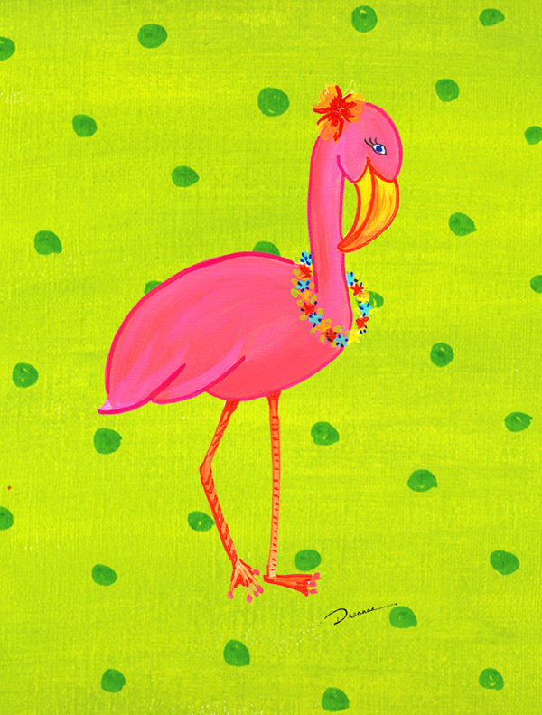 Drapeau de jardin Thorsen Flamingo
