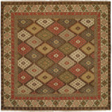 Hand Woven Wool Geometric Area Rug