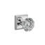 Crystal Double Dummy Door Knob with Traditional Square Rose-22037265