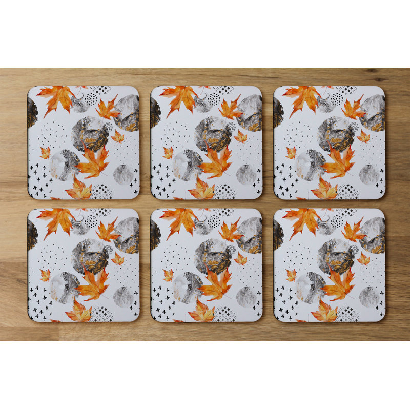 Square 6 Piece Coaster Set