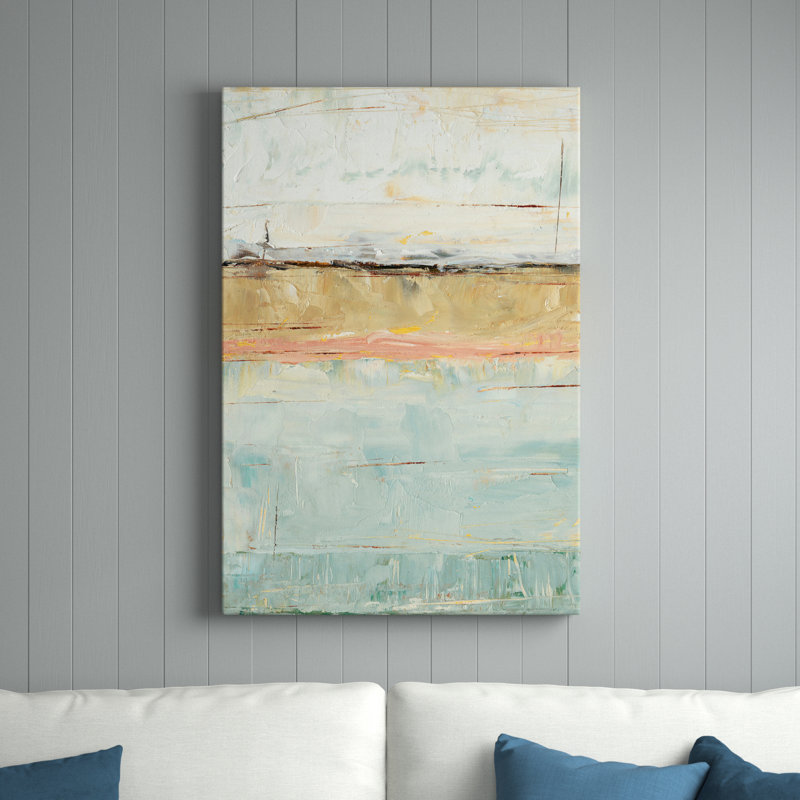 " Pastel Horizon I ", 40" H x 30" W, Wrapped Canvas, No Frame