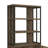 Rustic Herringbone 2-Door Bookcase With Country Charm And Durable Construction