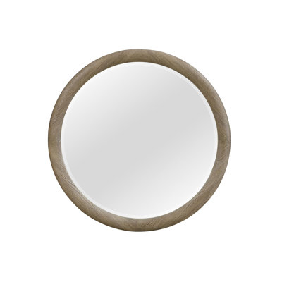 Miroir rond English Oak
