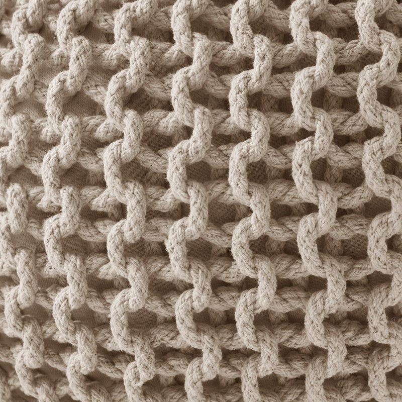 Repose-pieds rond avec repose-pieds By , Beige