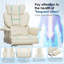 PU Leather Executive Chair with Footrest and Lumbar Support-1029332544