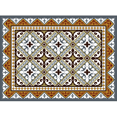 Fitzgerald Vinyl Abstract Rectangle Placemat