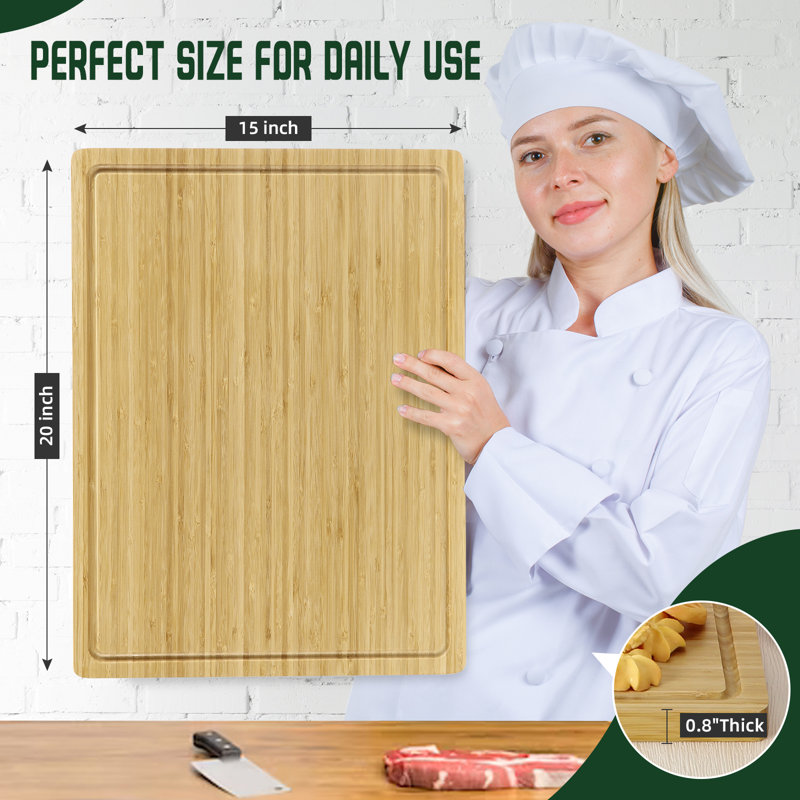 Planche à découper en bambou carbonisé