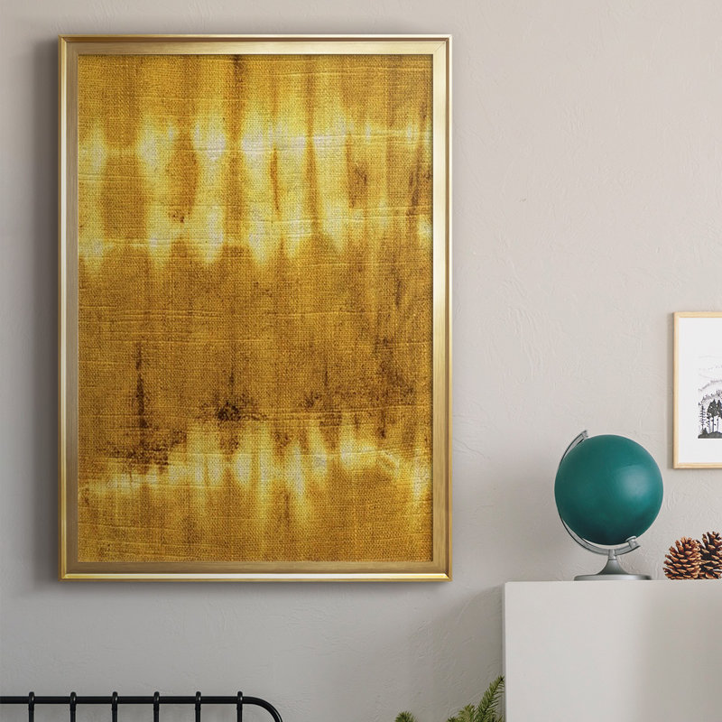 «Turmeric Sunrise IV», reproduction encadrée de qualité supérieure - prête à être accrochée, H 42,5 po x l 30,5 po x P 1 po