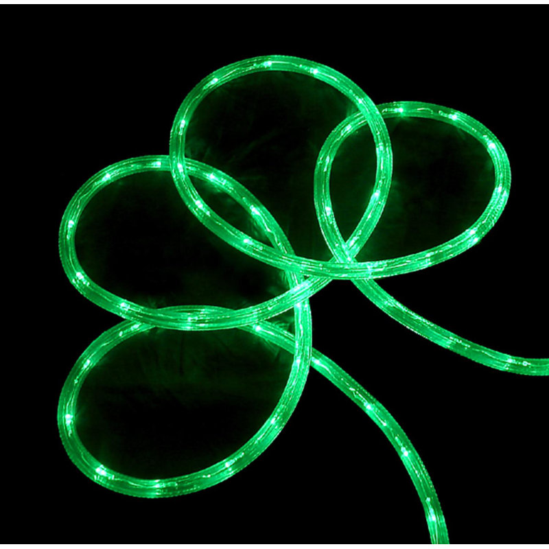 Lumières extérieures de Noël sur corde, Vert, 1224"
