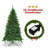 Pre-Lit Artificial Half National Christmas Tree With 8 Flash Modes