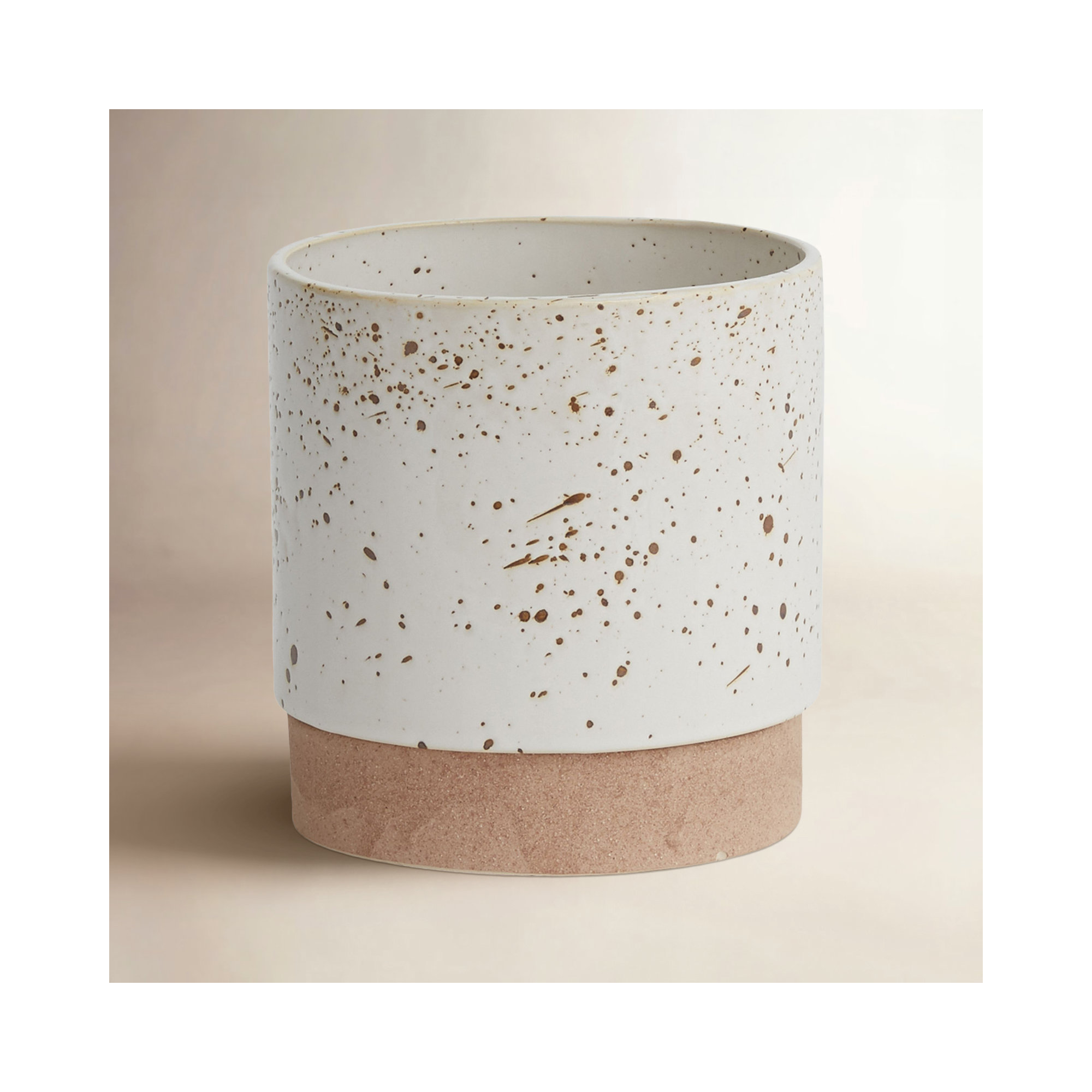 Kaesha Handmade Ceramic Pot Planter, 6.75" H x 6.5" W x 6.5" D