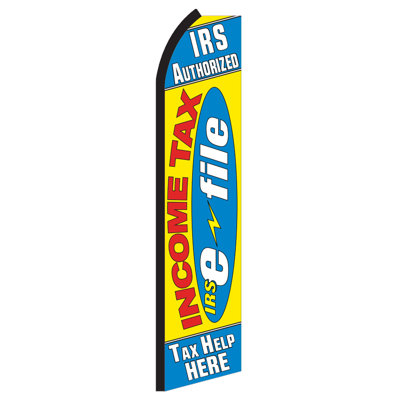 Double Sided 138'' H x 30'' W Polyester Feather Banner