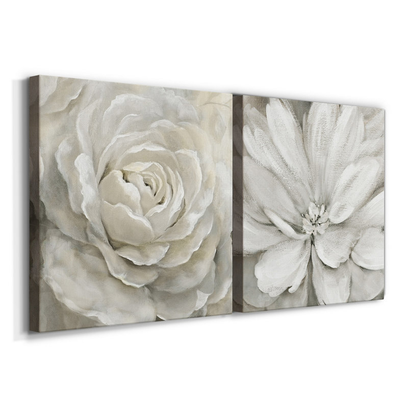«Petal Perfect», ensemble de 2 reproductions d'art sur toiles, H 32 po x l 64 po x P 1 po