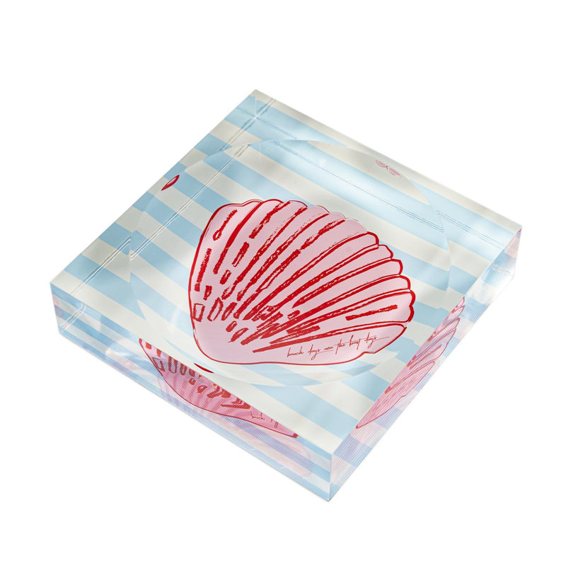 Sally Seashells Stripe, Blue/Pink/White