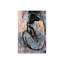 Imprimé nu bleu sur verre acrylique