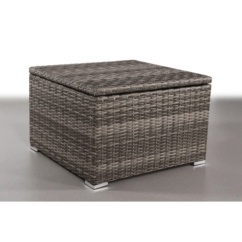 Table modulaire d'extérieur - Rangement, 33 po de profondeur, antirouille, teinté, aucun assemblage requis Rangement entièrement assemblé, mélange de gris facile à nettoyer