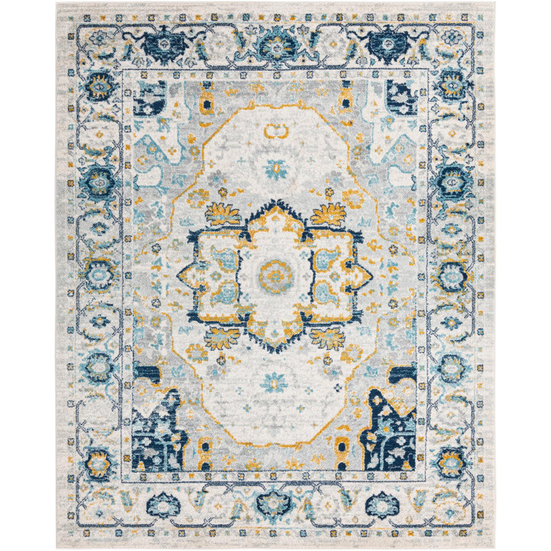 Ikat Indoor Rug, Rectangle 7'10" x 10'
