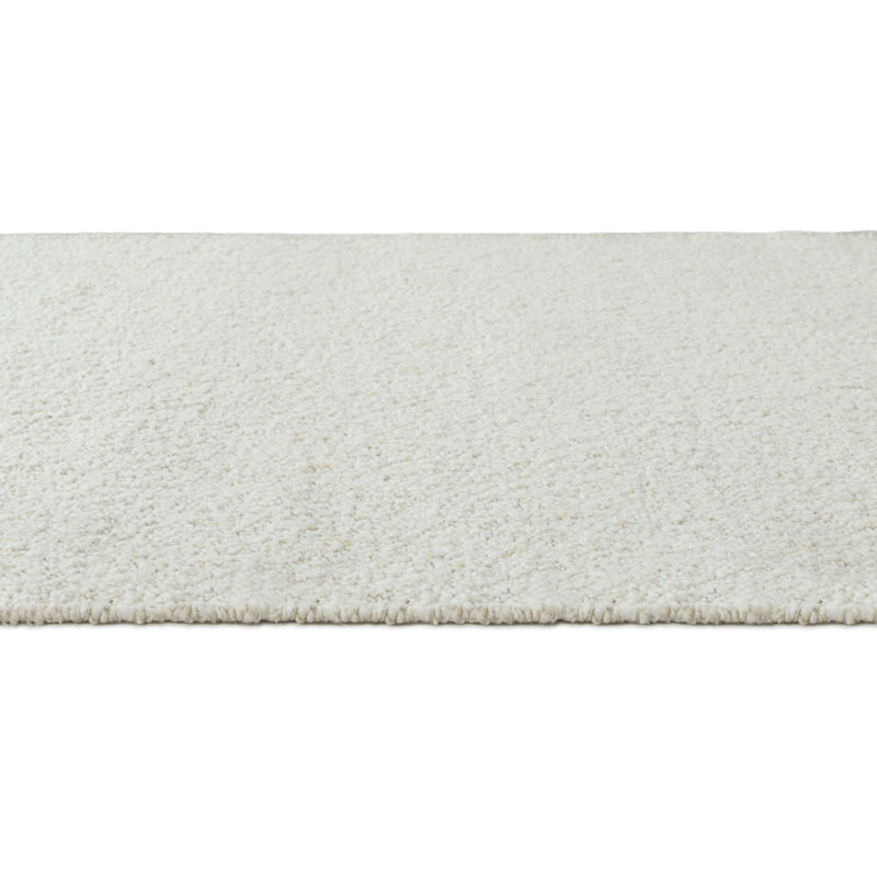 Dezi Flatweave Wool Neutral Area Rug, Rectangle 2' x 3', Ivory