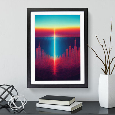 Otherworldly City Skyline Abstract - Single Picture Frame Print