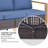 Aldiana 6-Piece Outdoor Conversation Set With Swivel Gliders And Fire Pit Table, 7-Person Wicker Patio Seating With Sofa And Armchairs-141384445-141384444