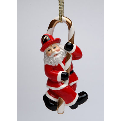 3.875'' Handmade Ceramic Religious & Spiritual Lighted Hanging Figurine Ornament
