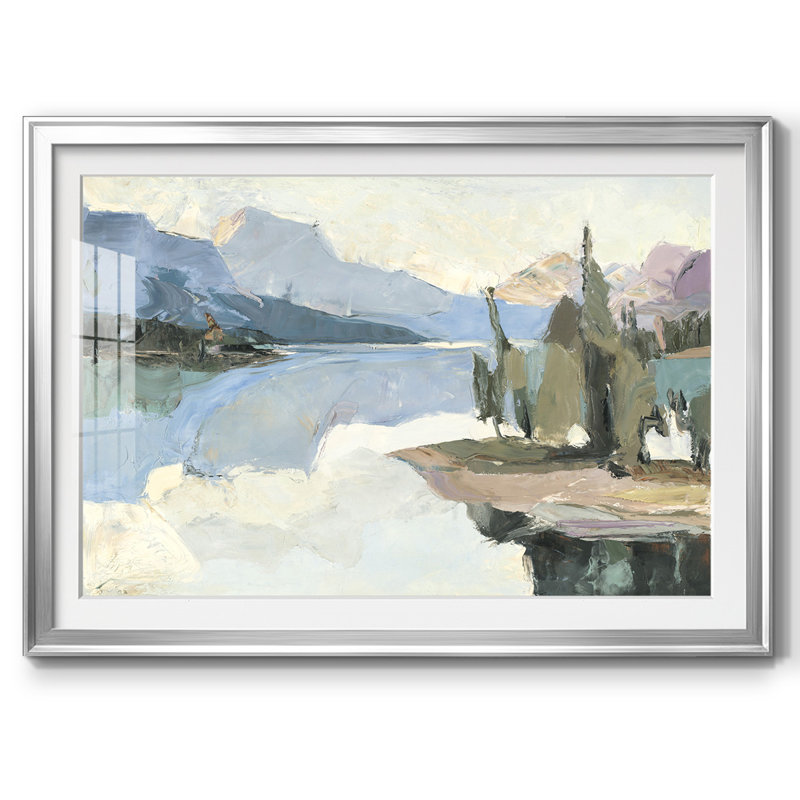 Blue Majestic, impression sur papier encadrée, Argent, H 19 po x l 27 po x P 1,5 po