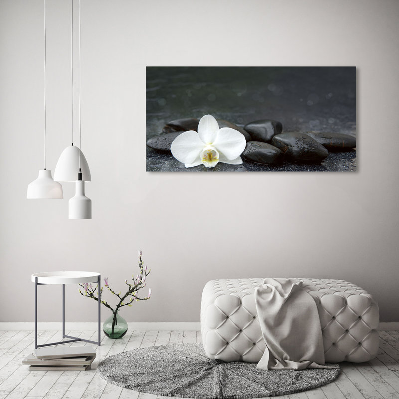 Orchid 1 Piece Wrapped Canvas Wall Art