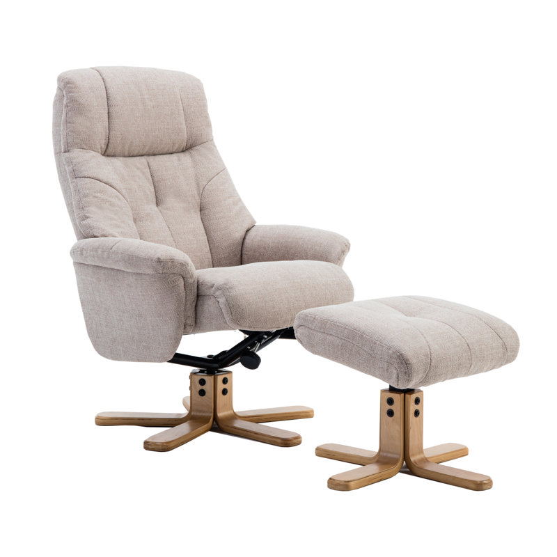 Billings 80cm Wide Swivel Standard Recliner, Wheat