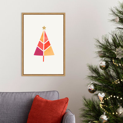 «Little Christmas Tree» par Kubistika, reproduction d'art sur toile encadrée