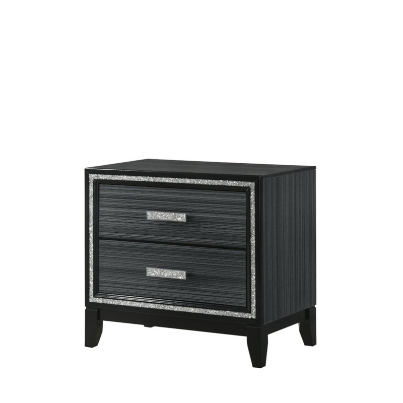 Table de chevet Haiden, Noir