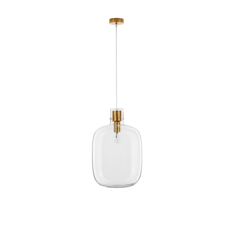 1 - Light Brass Gold Pendant