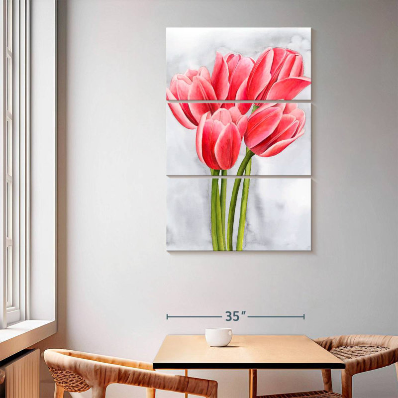 Tulipe enchevêtrement II, H 65 po x l 42 po