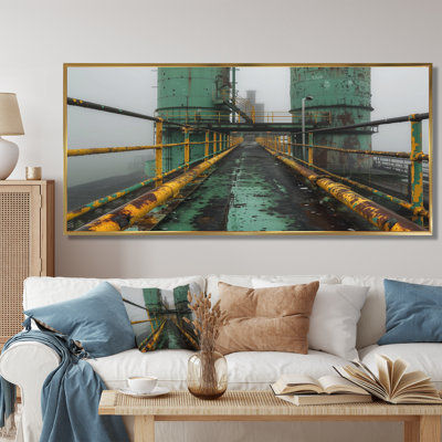 «Monocrhome», impression d'art mural gris et vert