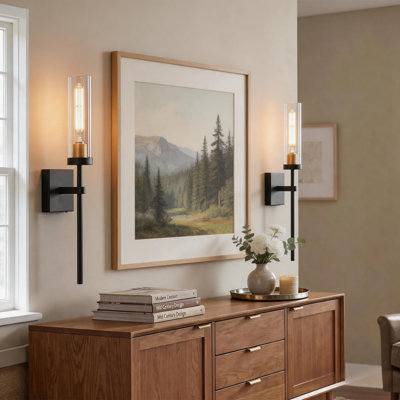2-Pack Battery Operated Wall Sconce With Remote Control (Bulbs Included), Dimmable Wireless Wall Light For Bedroom Living Room  Hallway