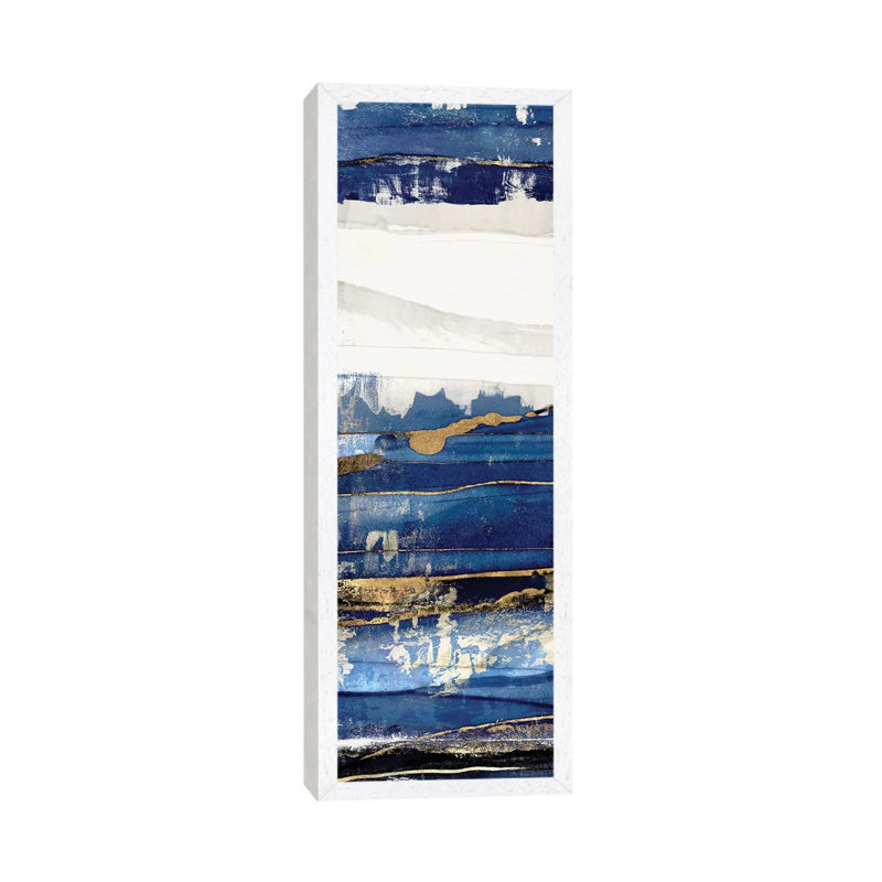 Ultramarine I by Isabelle Z - Panoramic Print on Canvas, 121.92 cm H x 40.64 cm W, White Framed