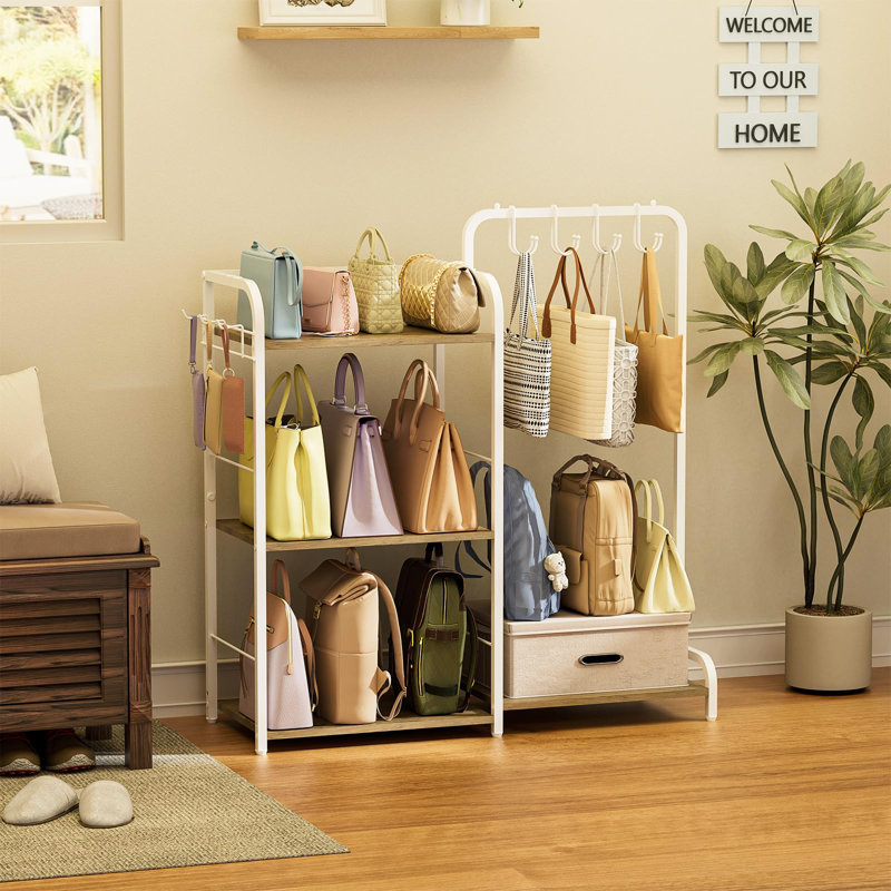 ColorLife Purse Organizer With Purse Hanger And Purse Hooks For Bag ...