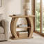 Table d'appoint à 3 niveaux pour salon, table de chevet en bois de style champêtre pour petits espaces-1793839877