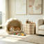 Tables de bout rondes gigognes en bois pour tables basses