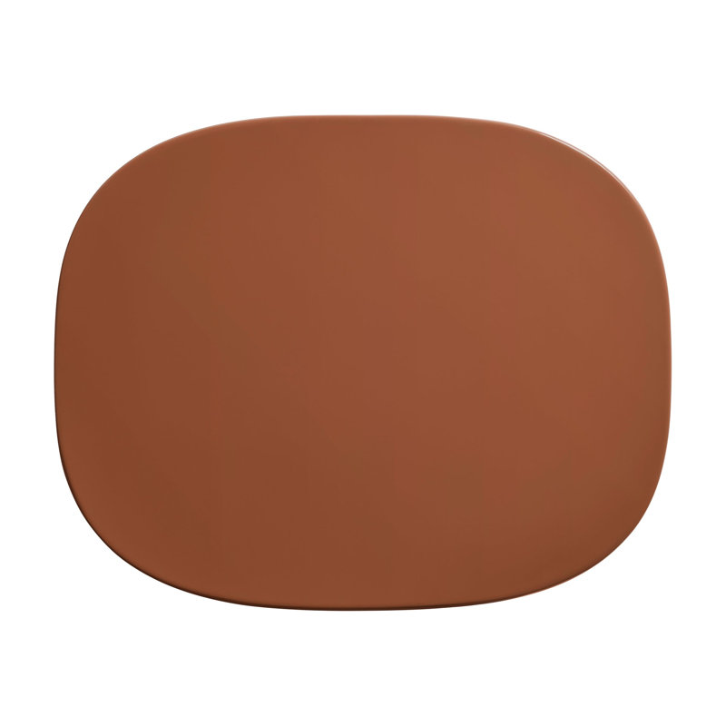 Small Talk Outdoor Side Table, 12" H x 20" W x 16" D, Rust