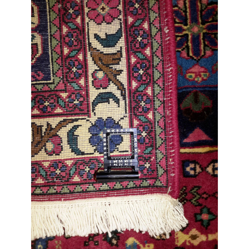 Onerva Cotton Oriental Area Rug in Red