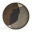 Translucent Silhouettes Round Abstract Decorative Tray