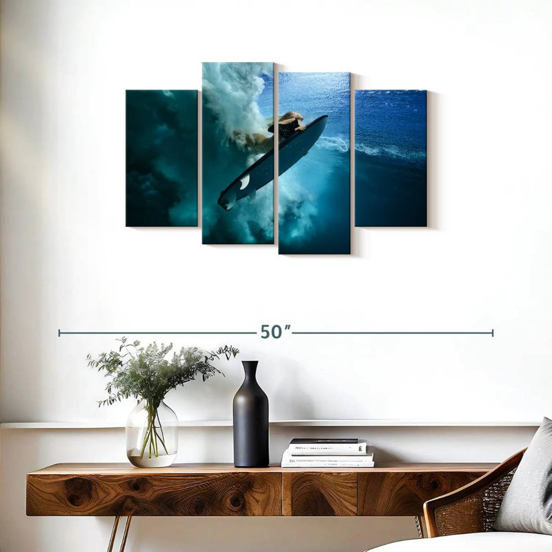 Surfer duck dive Sireci, H 22 po x l 36 po