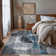 Rambo Contemporary Distressed Circle Area Rug