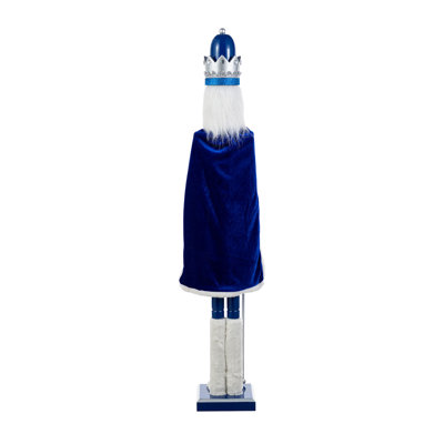 42"H Wooden Christmas Blue Dressed King Nutcracker