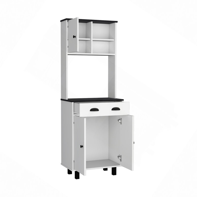 Kitchen Pantry, Kitchen, White/Black