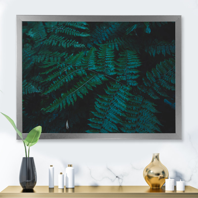 Brownies vert foncé - photographie sur toile, Cadre de coin argenté fermé, H 24 po x l 32 po