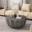 Table basse d'extérieur moderne imperméable 35,43 po - Conception en ciment durable Mgo