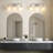 3-Light Vanity Light with Adjustable Pivot Joint