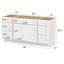 Base de meuble-lavabo simple 60 po seulement-95069377